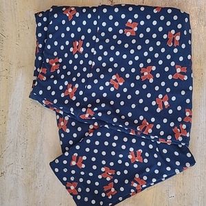LuLaRoe Bow Polka Dot OS Leggings